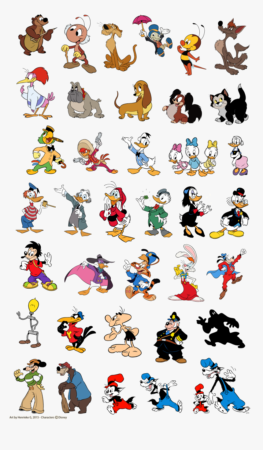 Мультяшные герои Walt Disney