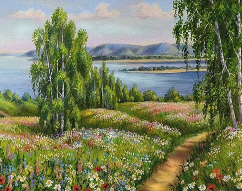 Алмазная живопись природа