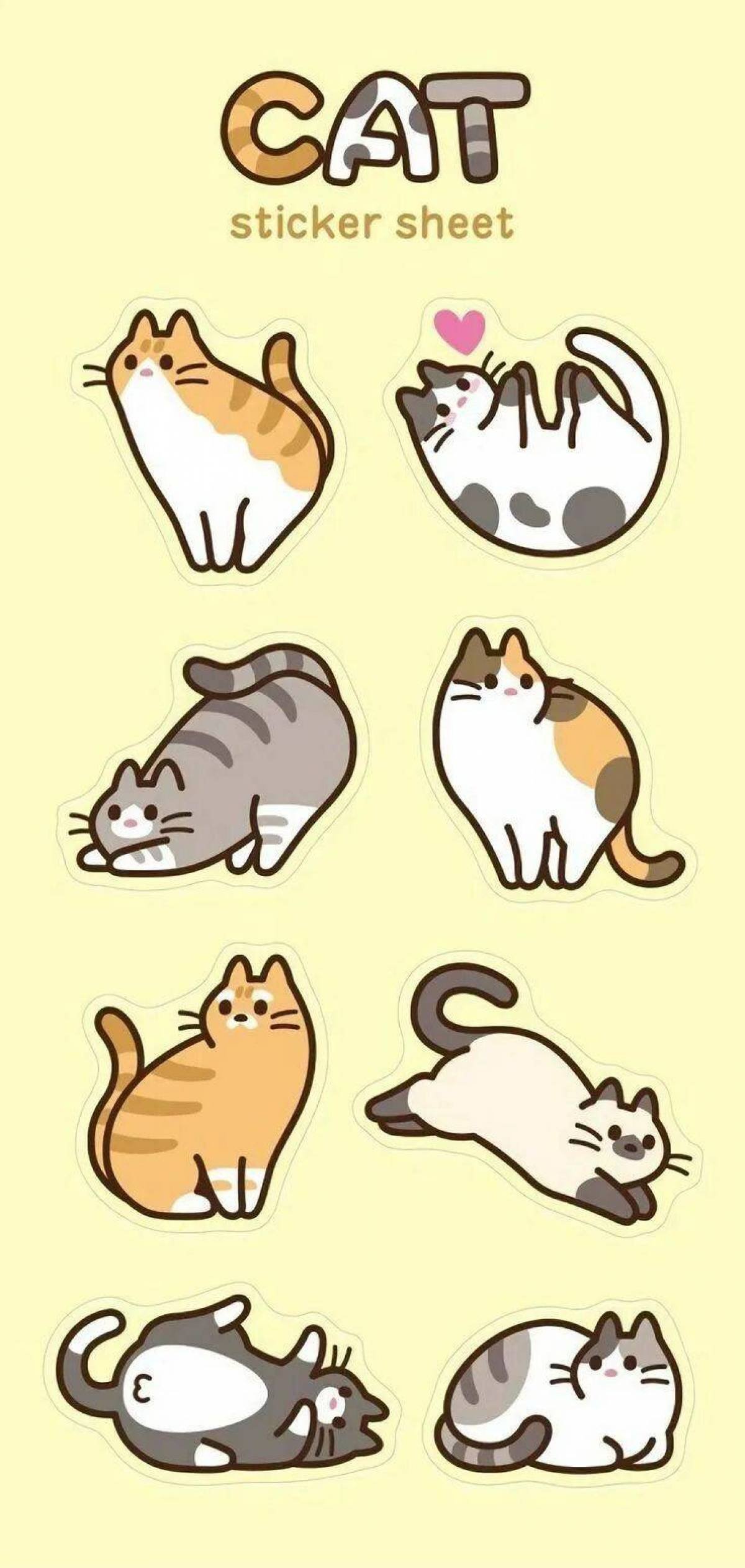 Милые котики Стикеры