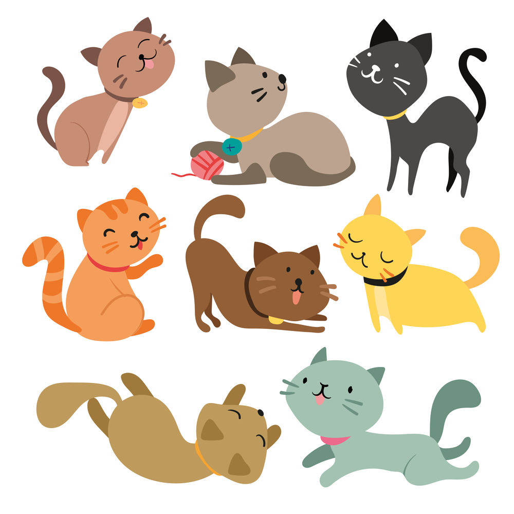 Кошка вектор