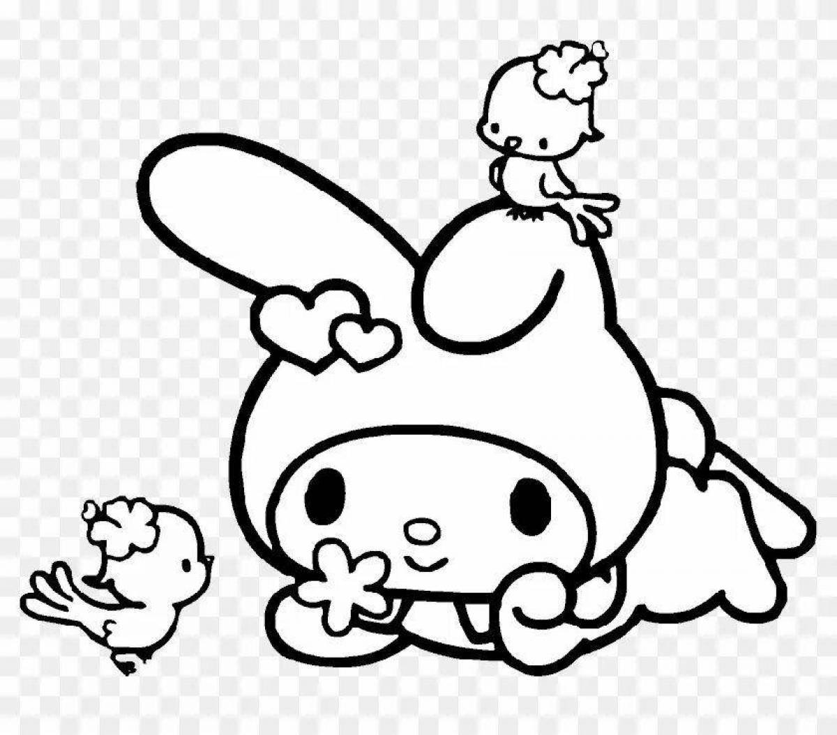 Китти Kuromi инди КИД раскраска