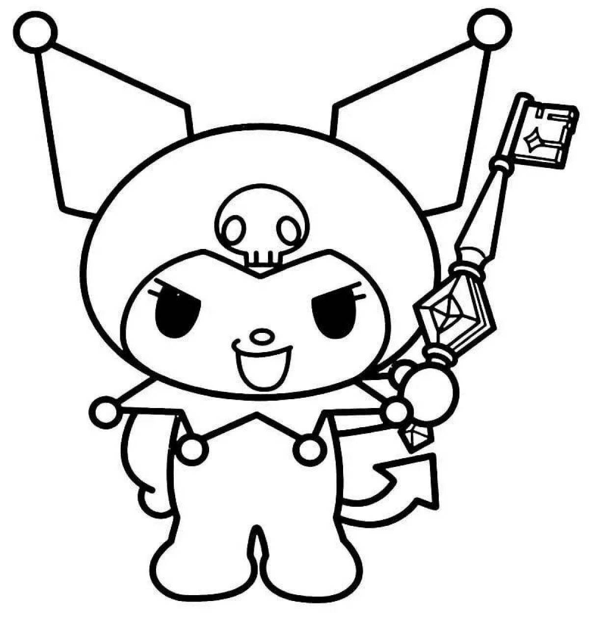 Инди КИД Kuromi раскраска