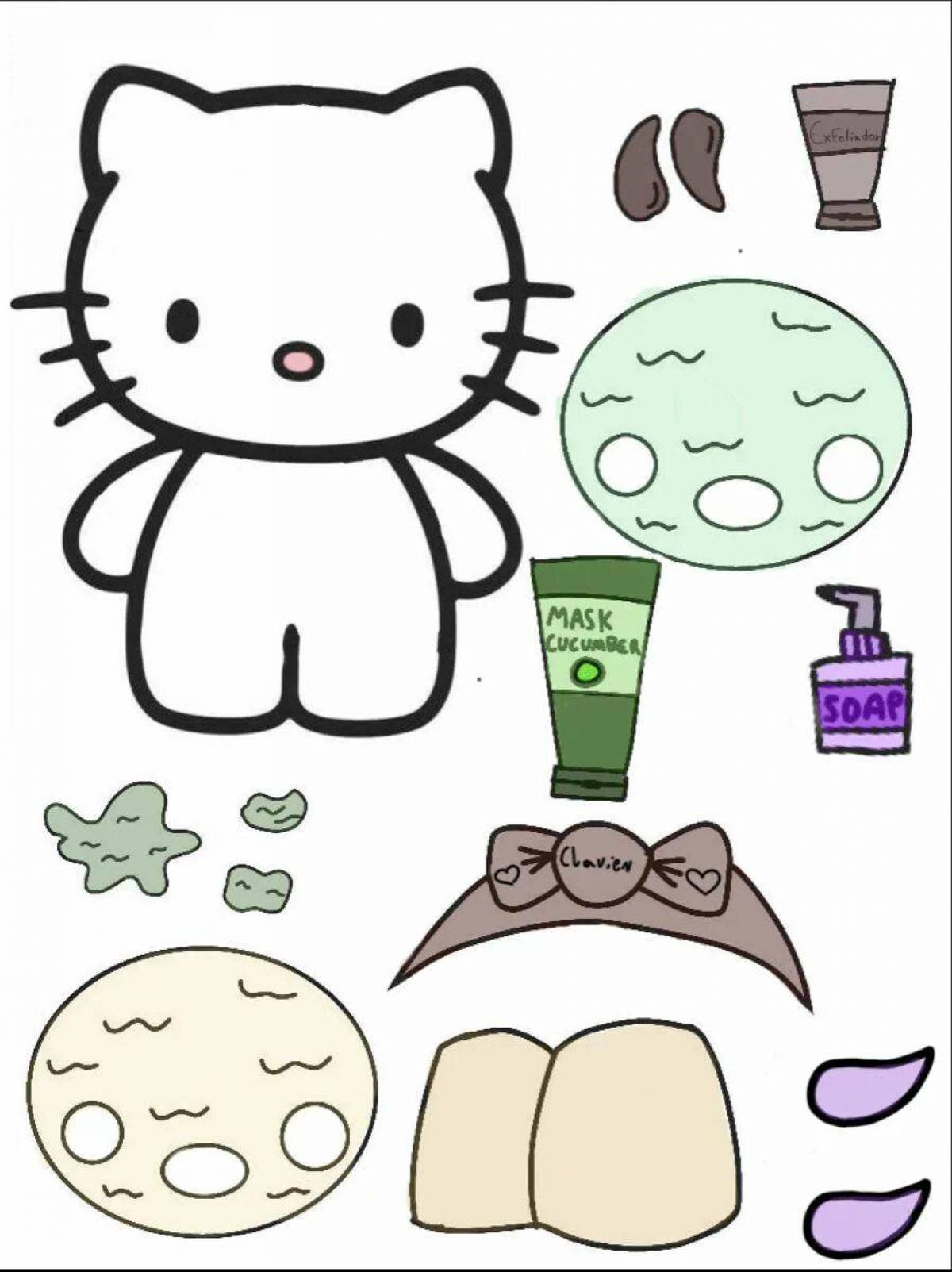 Hello Kitty Skin Care paper Toy en 2022