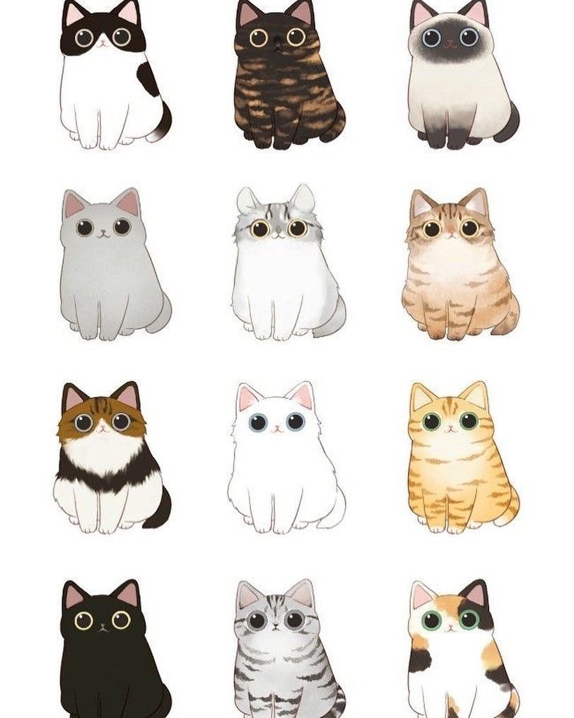 Наклейка - кошки