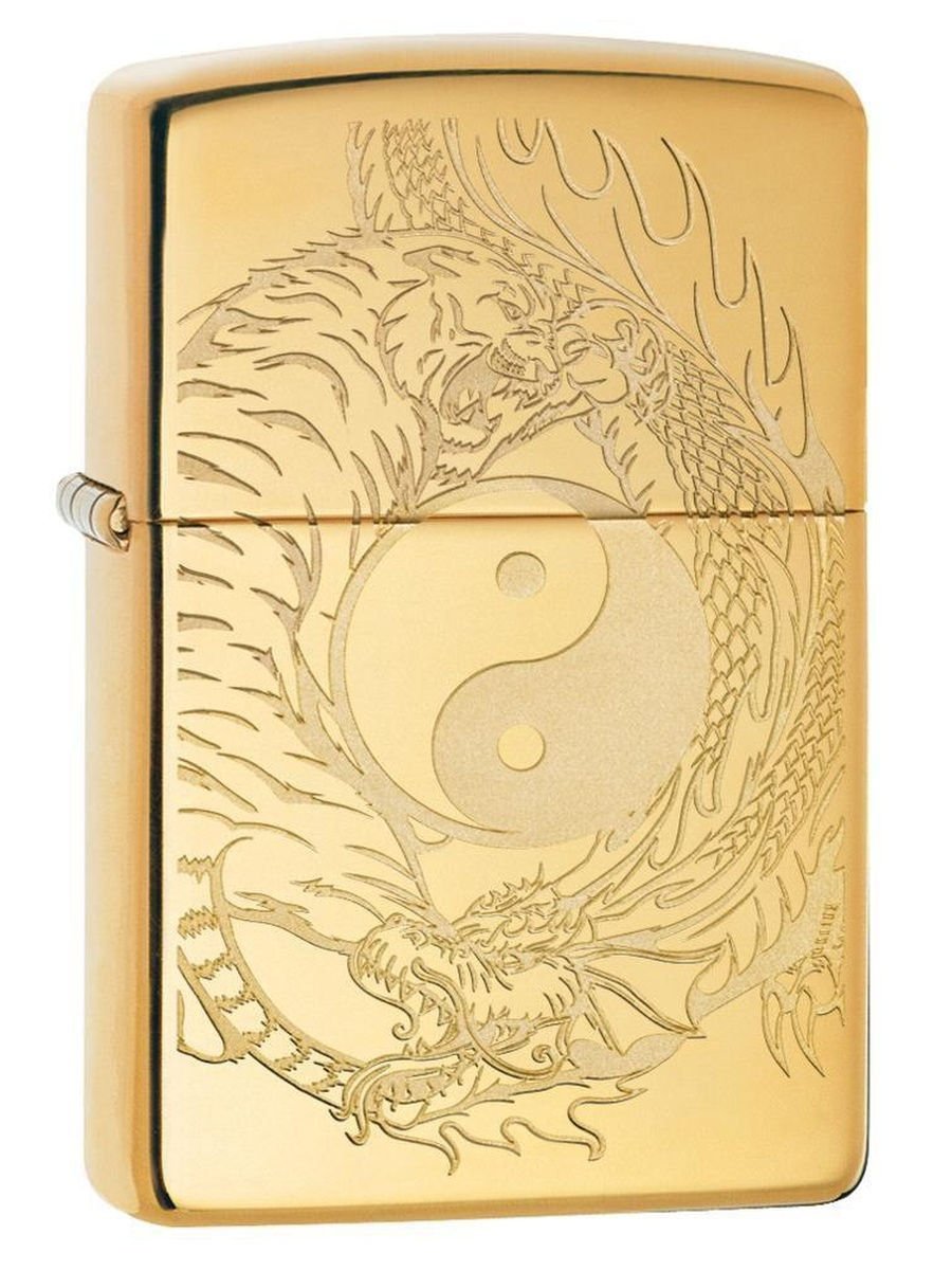 Зажигалка Brushed Brass Zippo 204