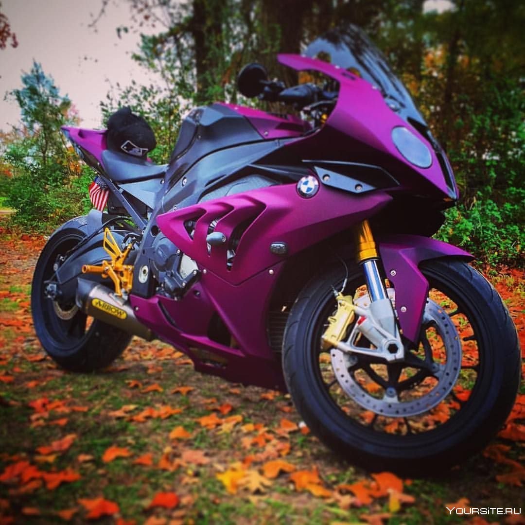Мотоцикл БМВ 1000rr фиолетовый