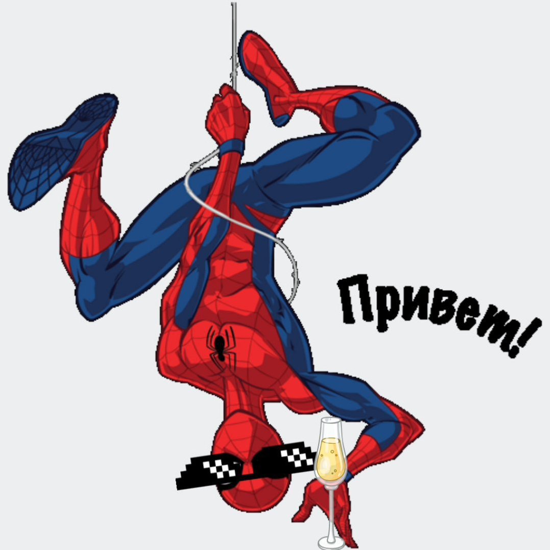 Стикеры человек паук