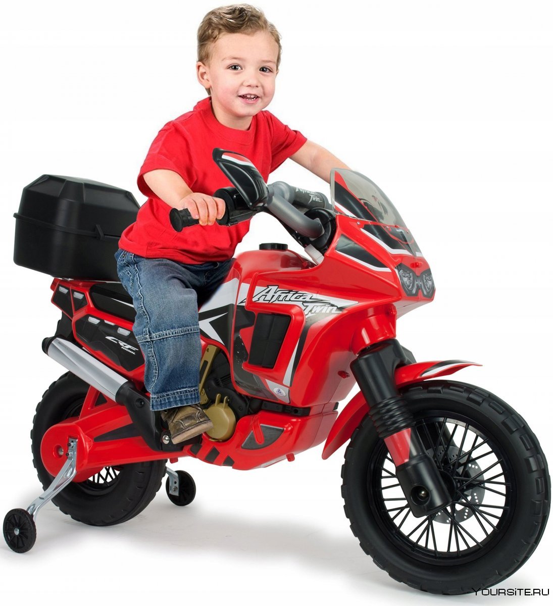 Injusa Moto Africa Twin аккумуляторный мотоцикл 6v