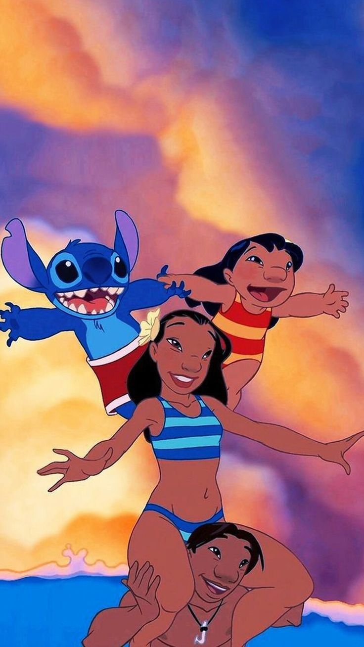 Герои мультика Lilo и Стич