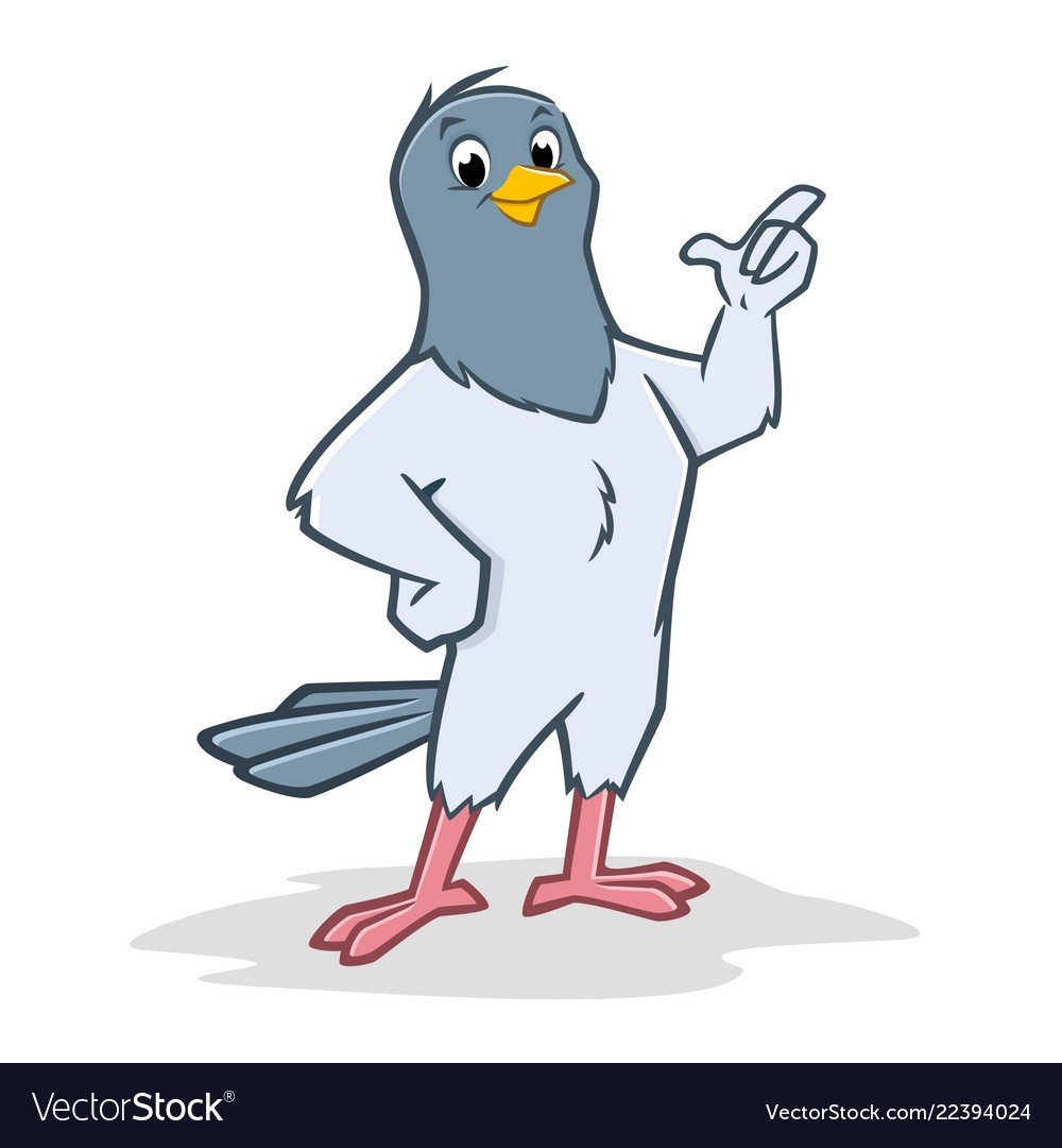 Шарж голубь