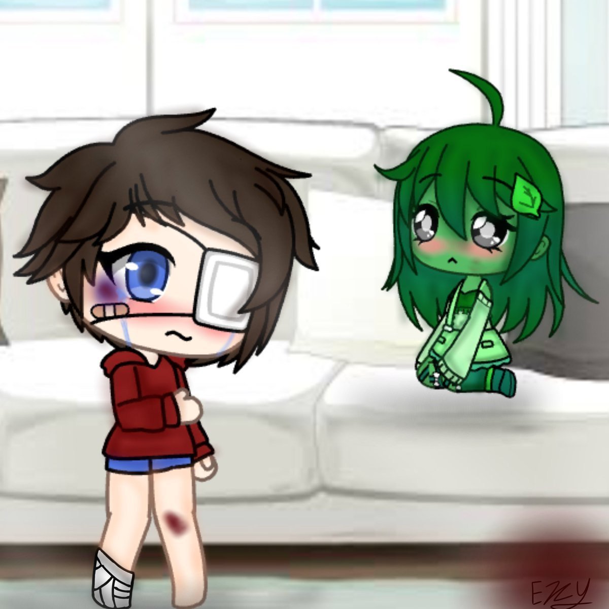 Зелёная Gacha Life