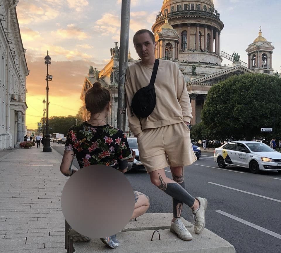 Ирина Волкова у Исаакиевского собора