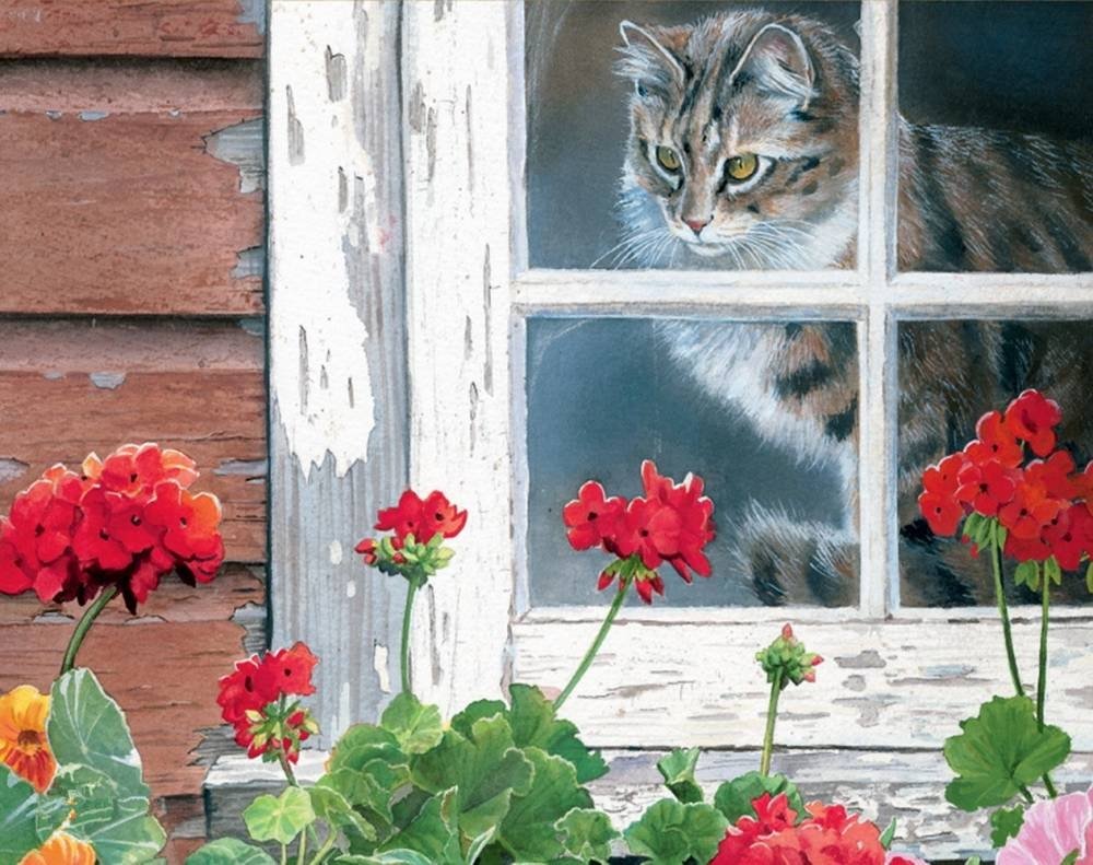 Сьюзен Бордет художник Ах,эти кошки