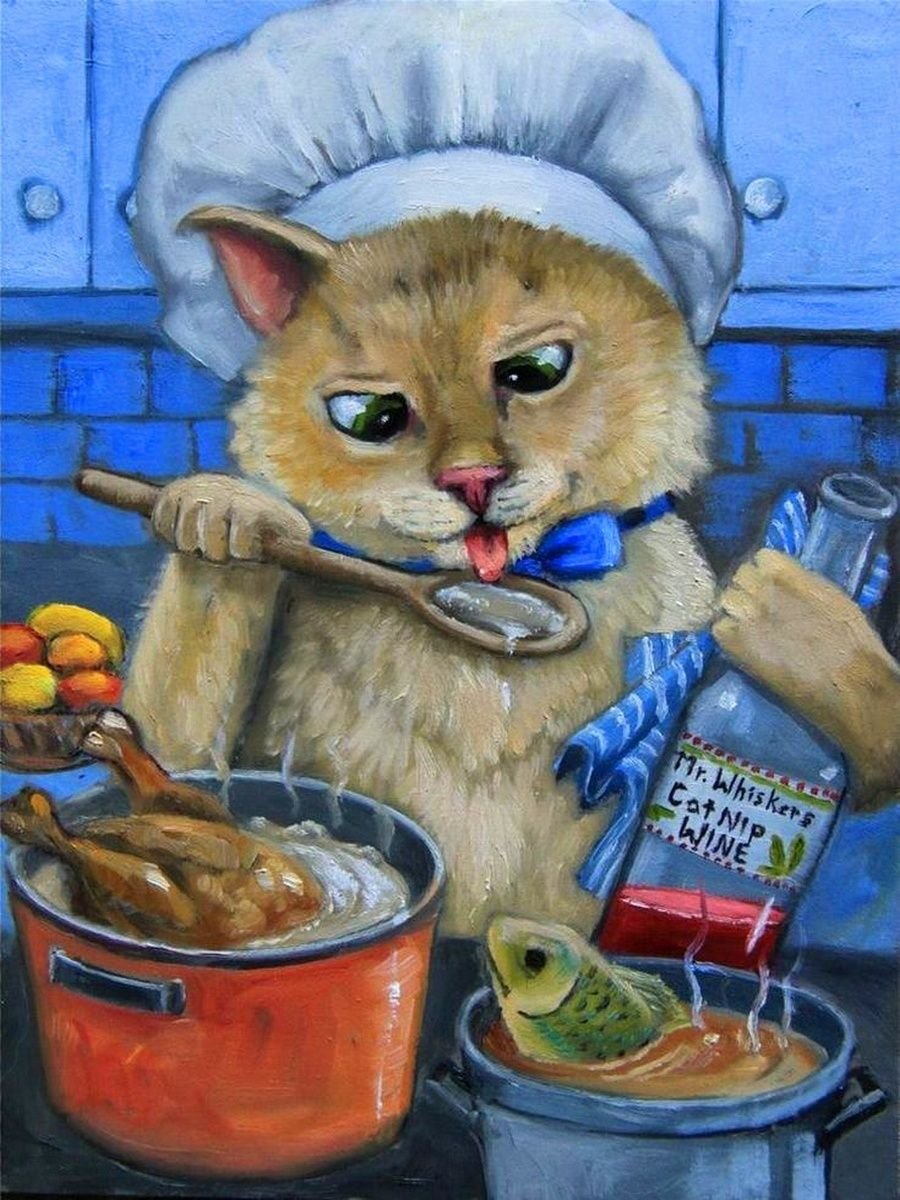 Кот повар