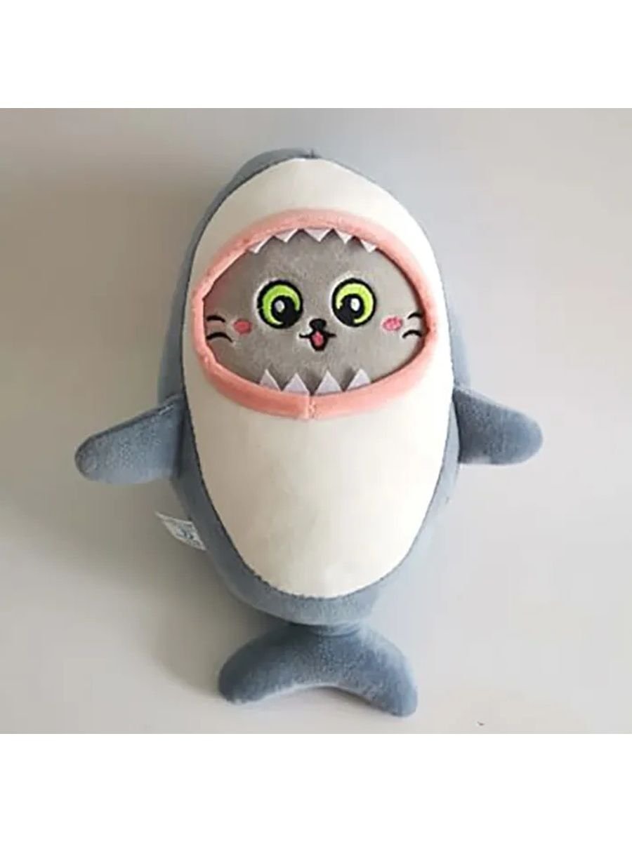 Плюшевая игрушка кот в акуле