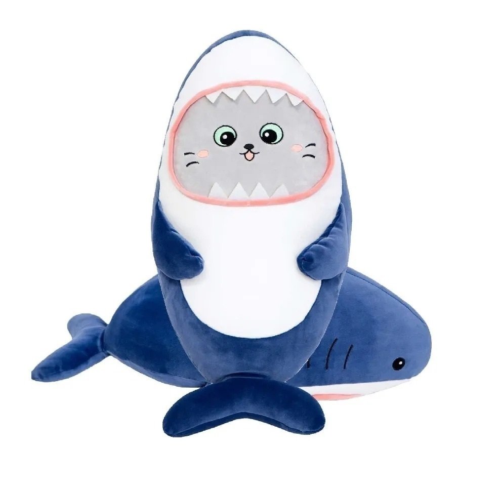 Мягкая игрушка Jile Toys акула-кот, 60см