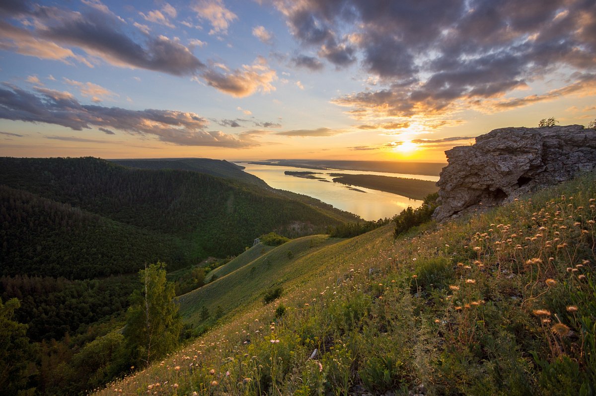 Самарская лука гора Стрельная