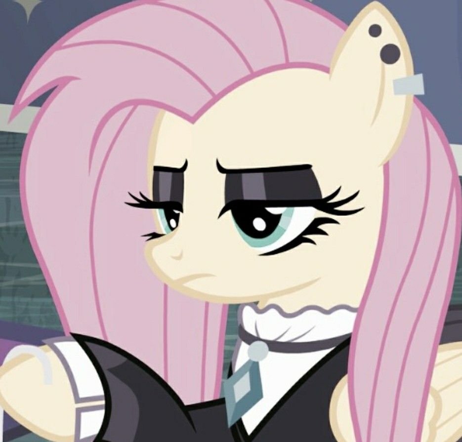 Fluttershy goth
