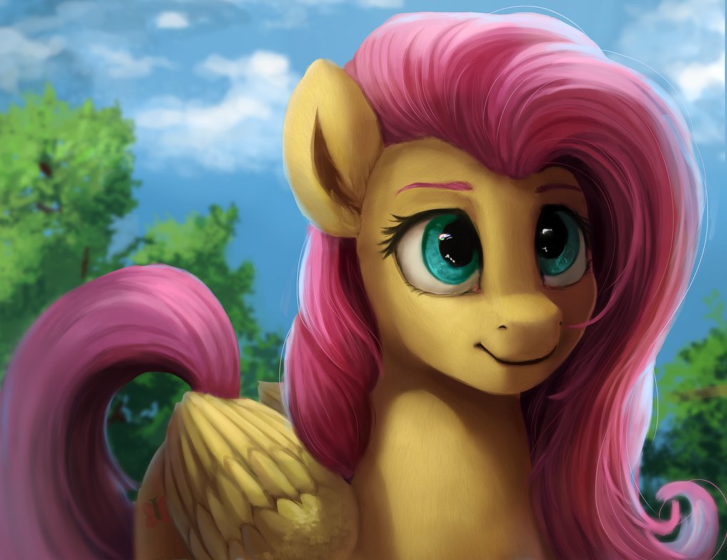 My little Pony Fluttershy курит