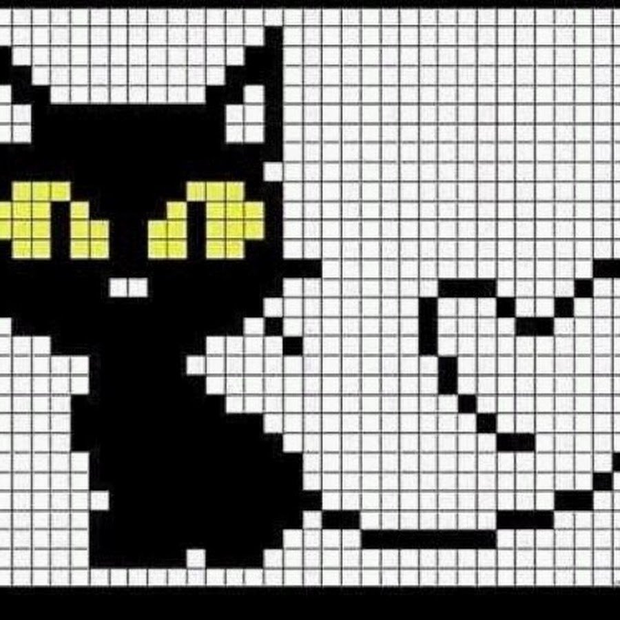Кошка по клеточкам