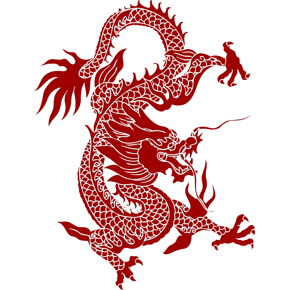 Dragon красный китайский