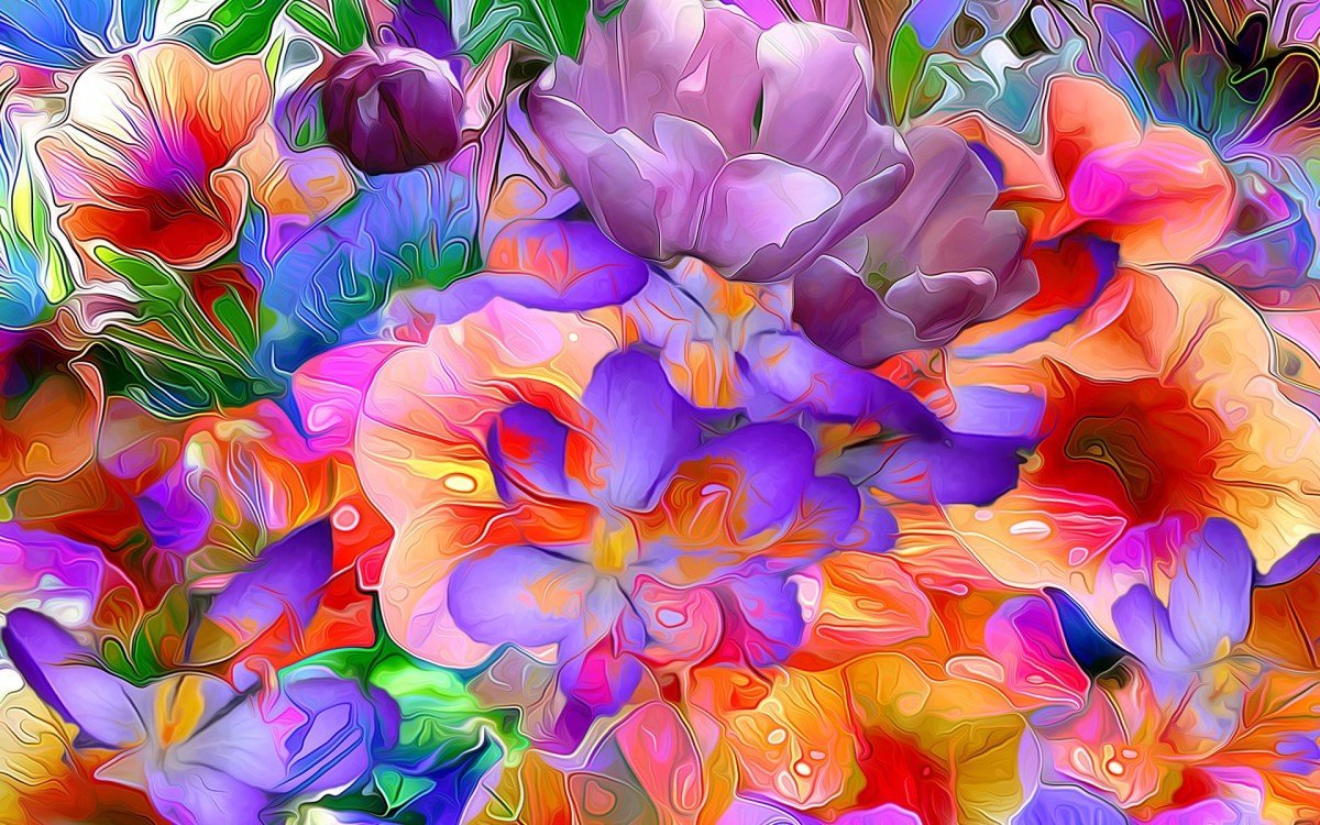 Яркие цветочки