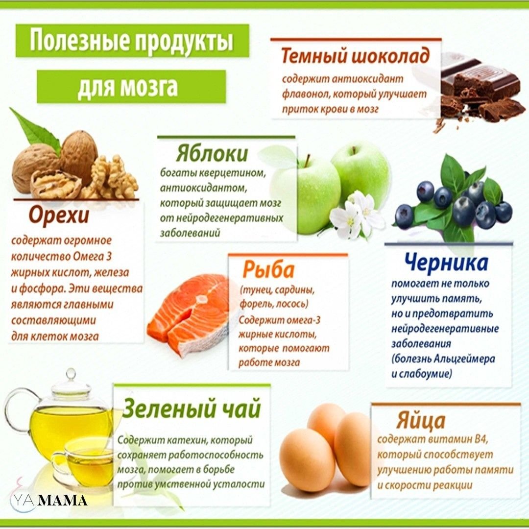 Продукты для мозга