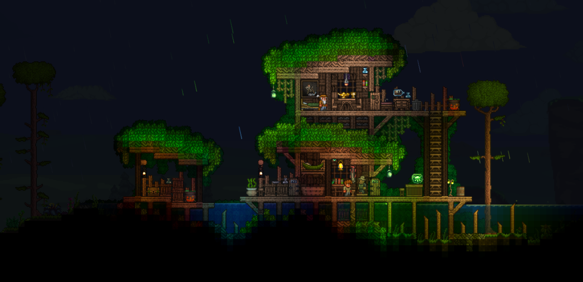 Terraria дом в джунглях