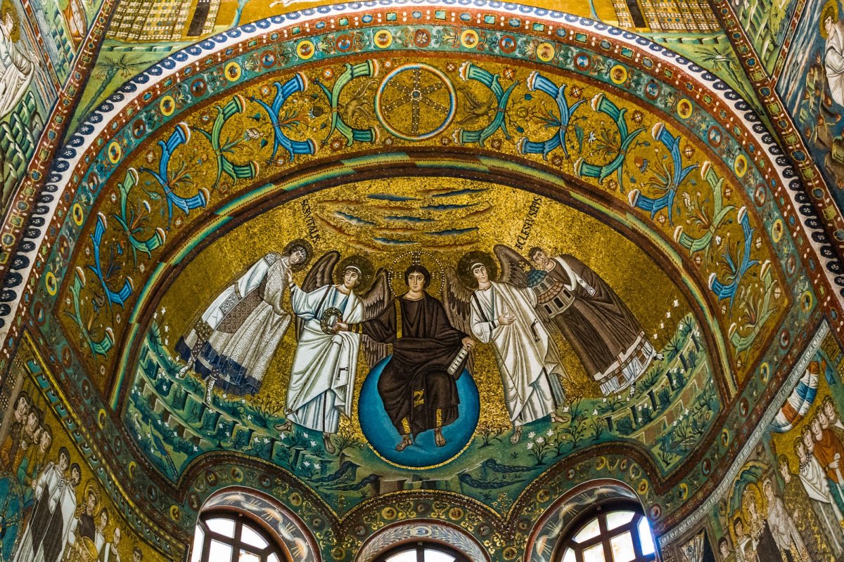 Церковь Сан Витале в Равенне мозаики