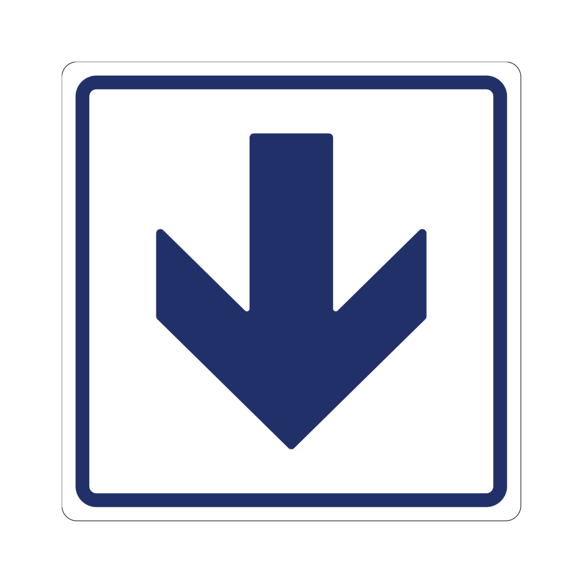 Знак прямая стрелка