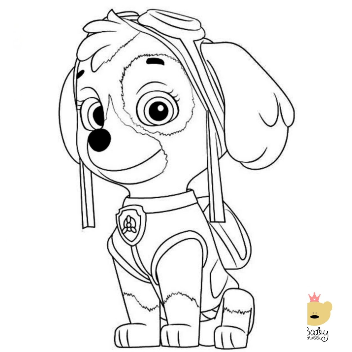 Paw Patrol раскраска Скай