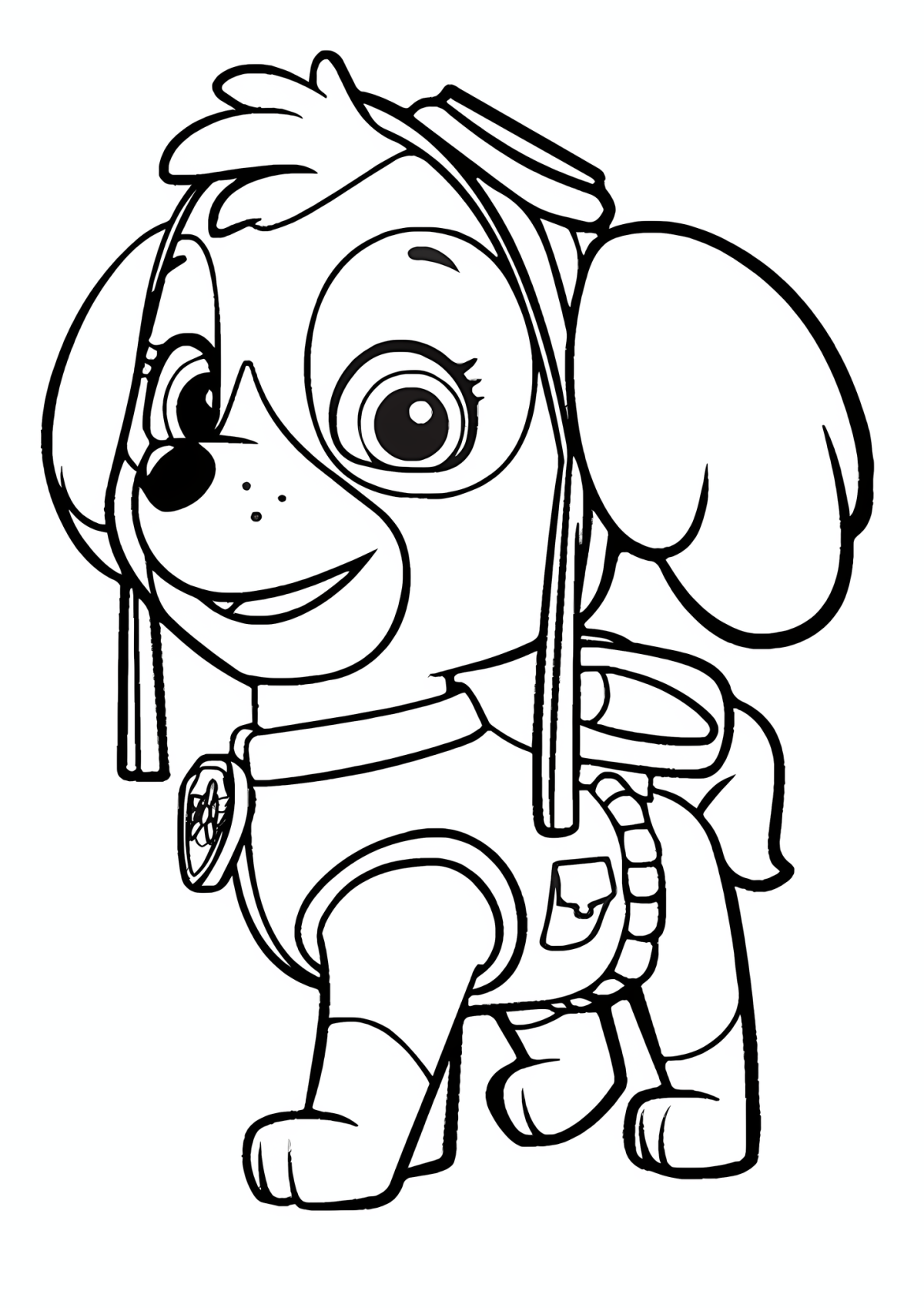 Paw Patrol раскраска