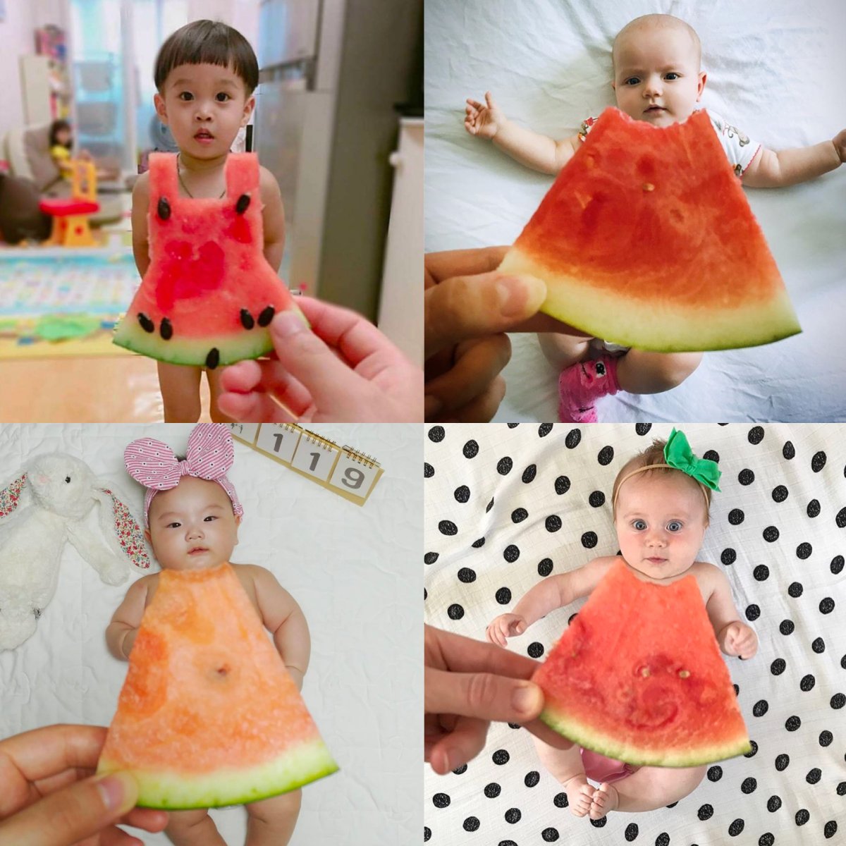 Фотосессия из фруктов по месяцам