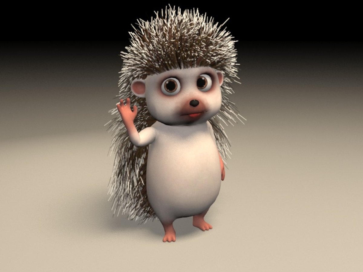 3d модель Ежик