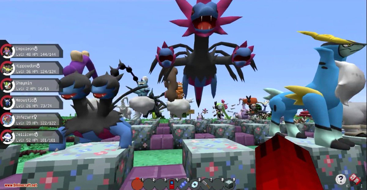 Легендарные покемоны в Pixelmon 1.12.2