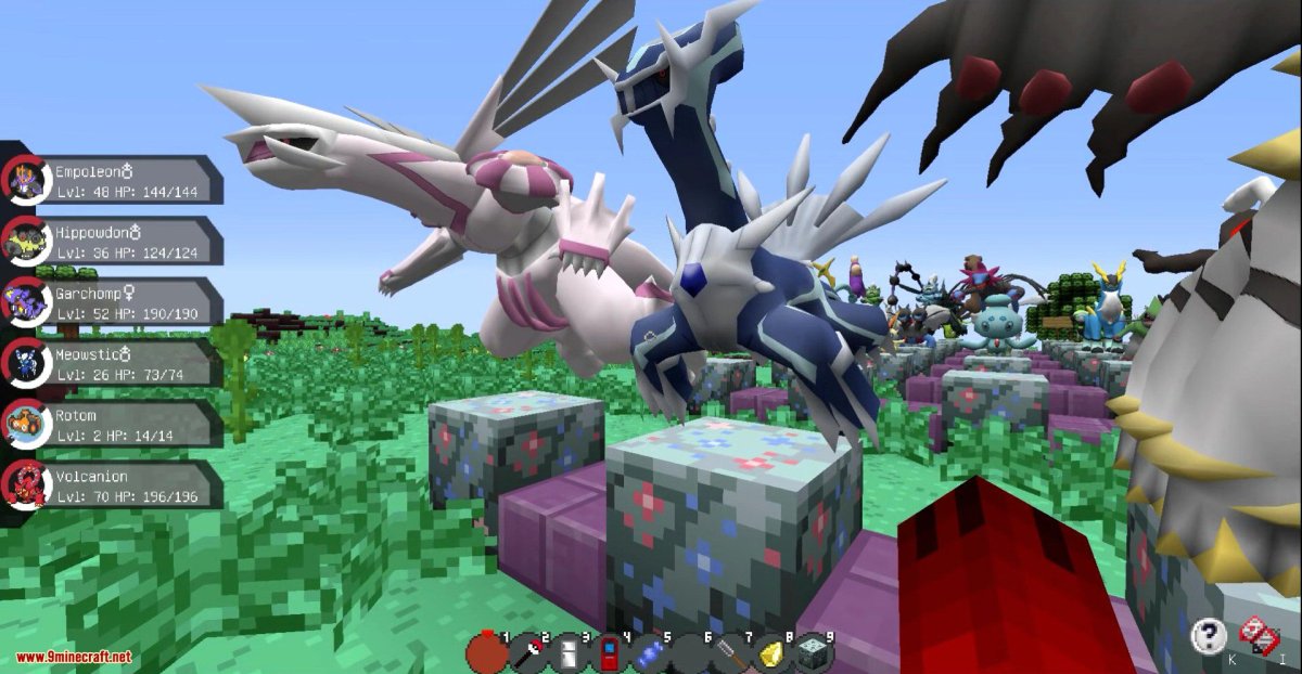 Покемоны в Pixelmon 1.12.2