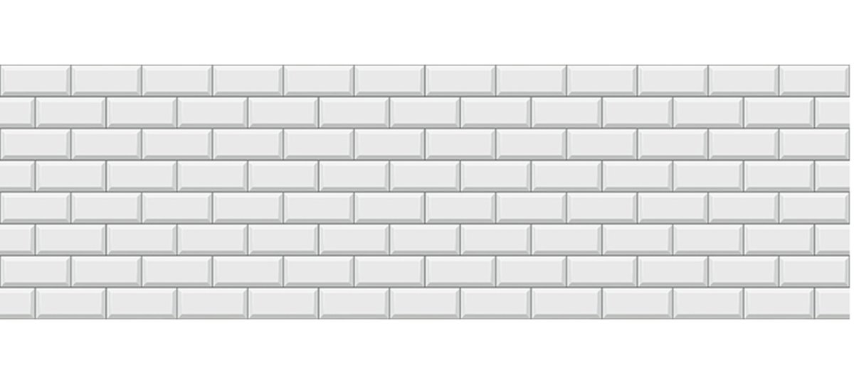 Плитка белая кабанчик 20 на 30