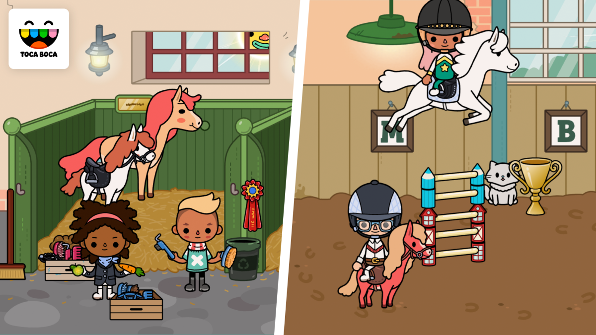 Toca Life stable лошади