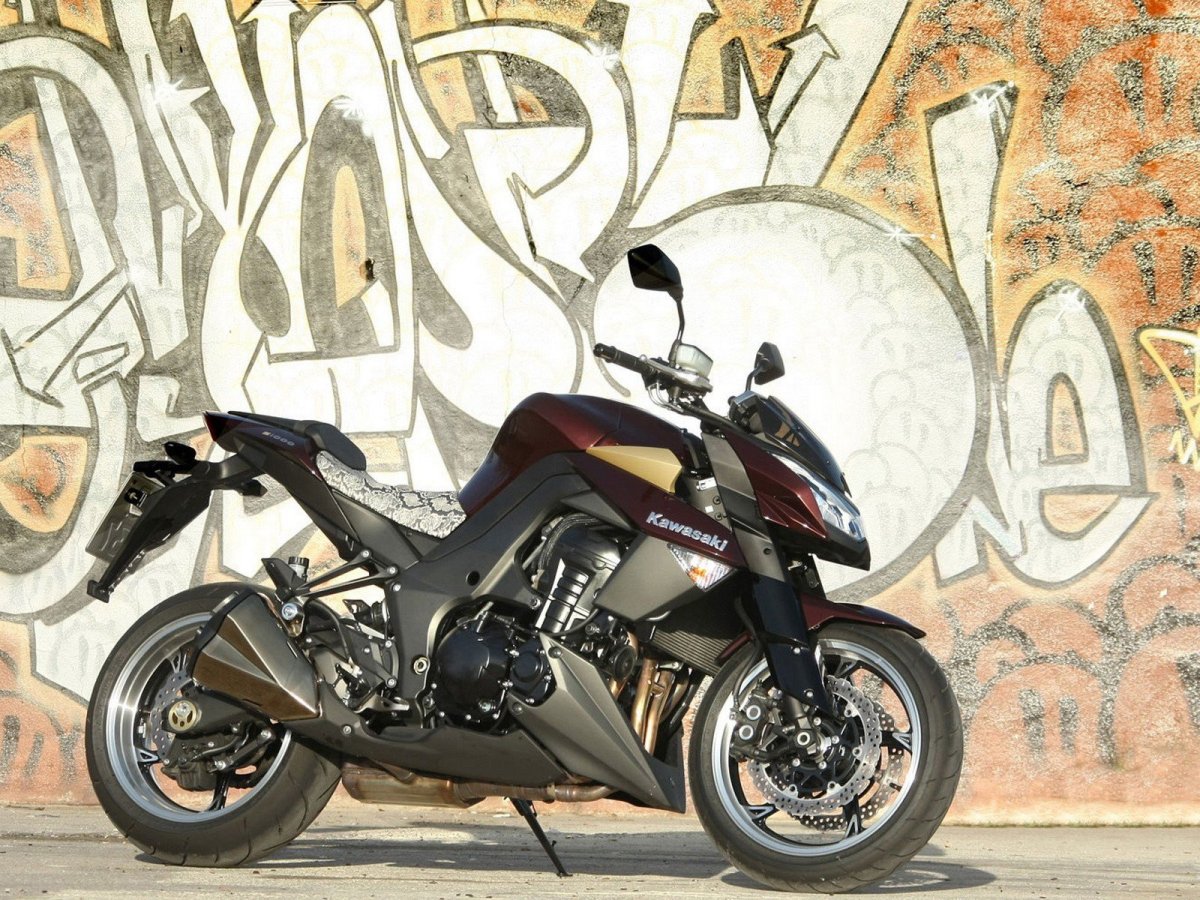 Мото Kawasaki z1000 рисунок