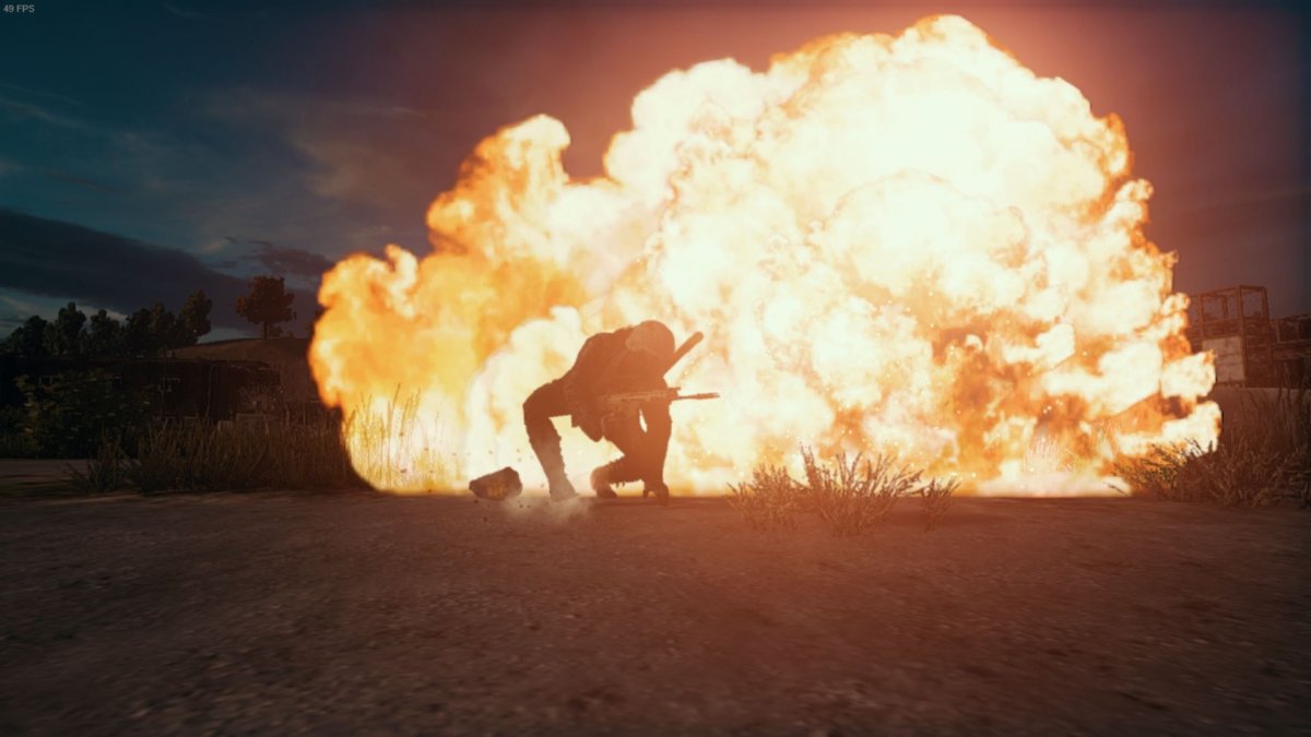 PUBG mobile взрыв
