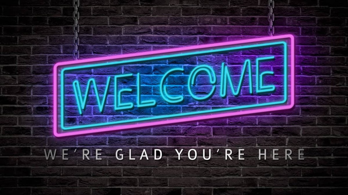 Неоновая вывеска Welcome