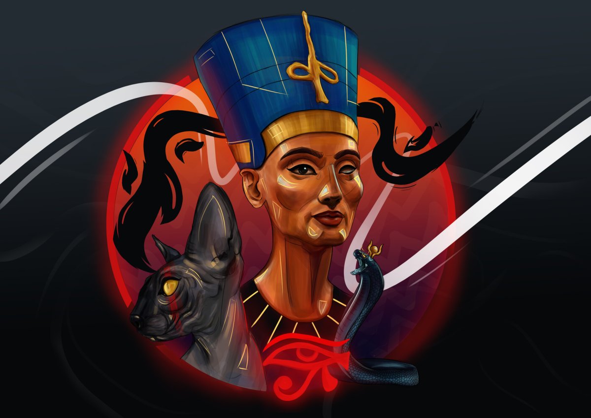 Нефертити рисунок