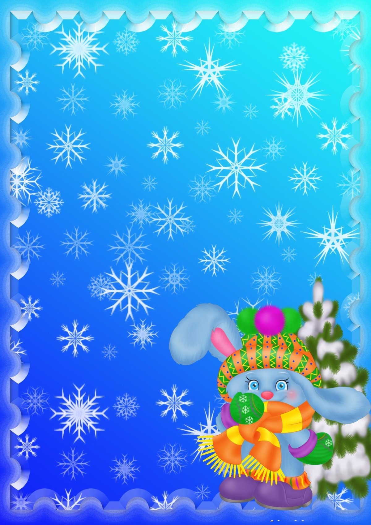 Зимний фон