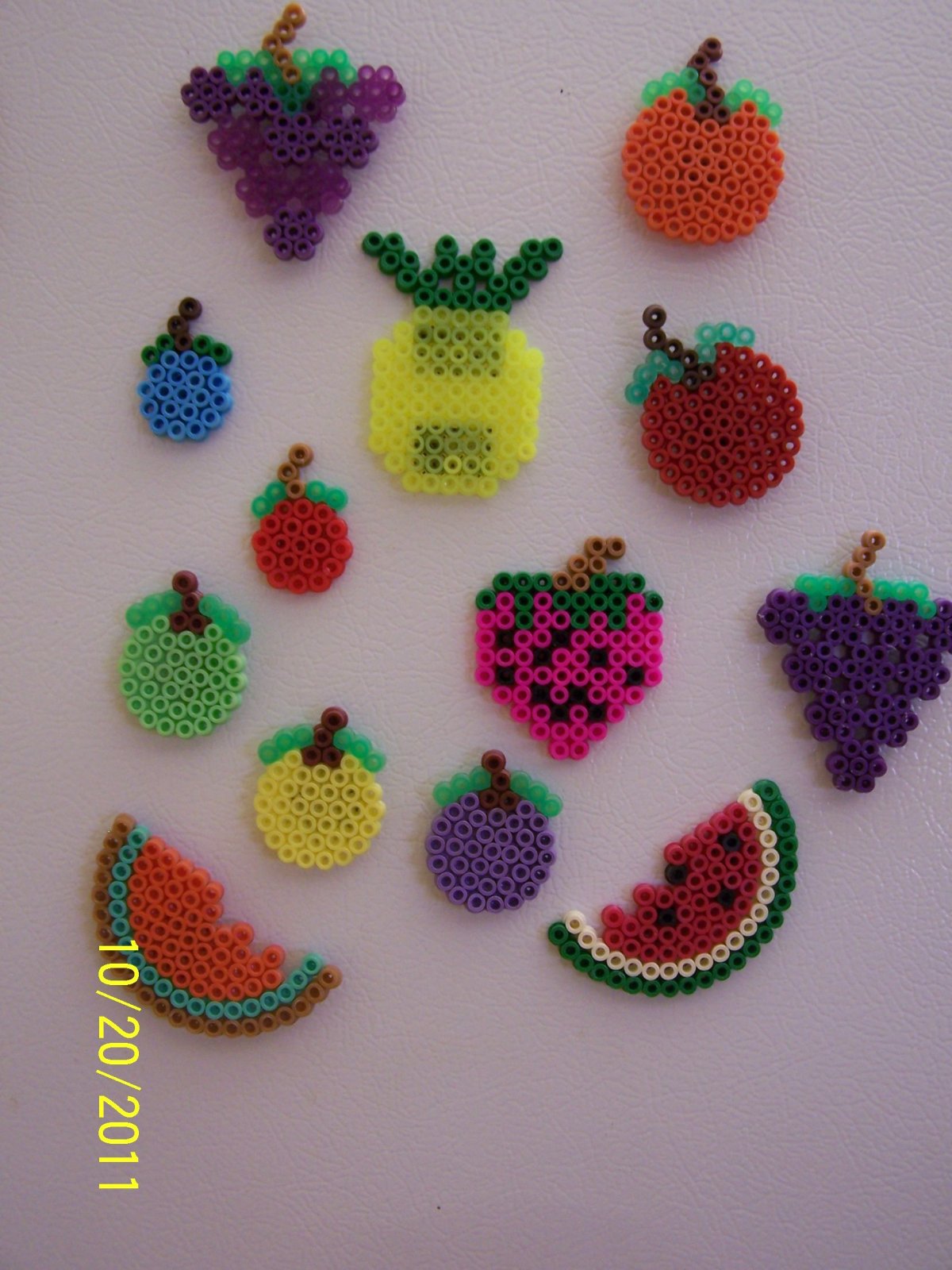 Perler Beads фрукты