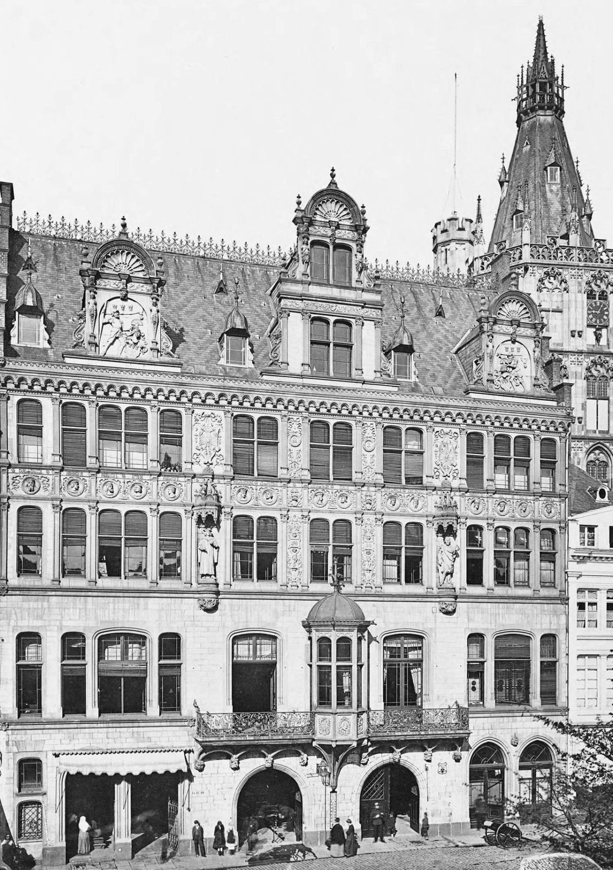 Plan German historical House 7x13 m