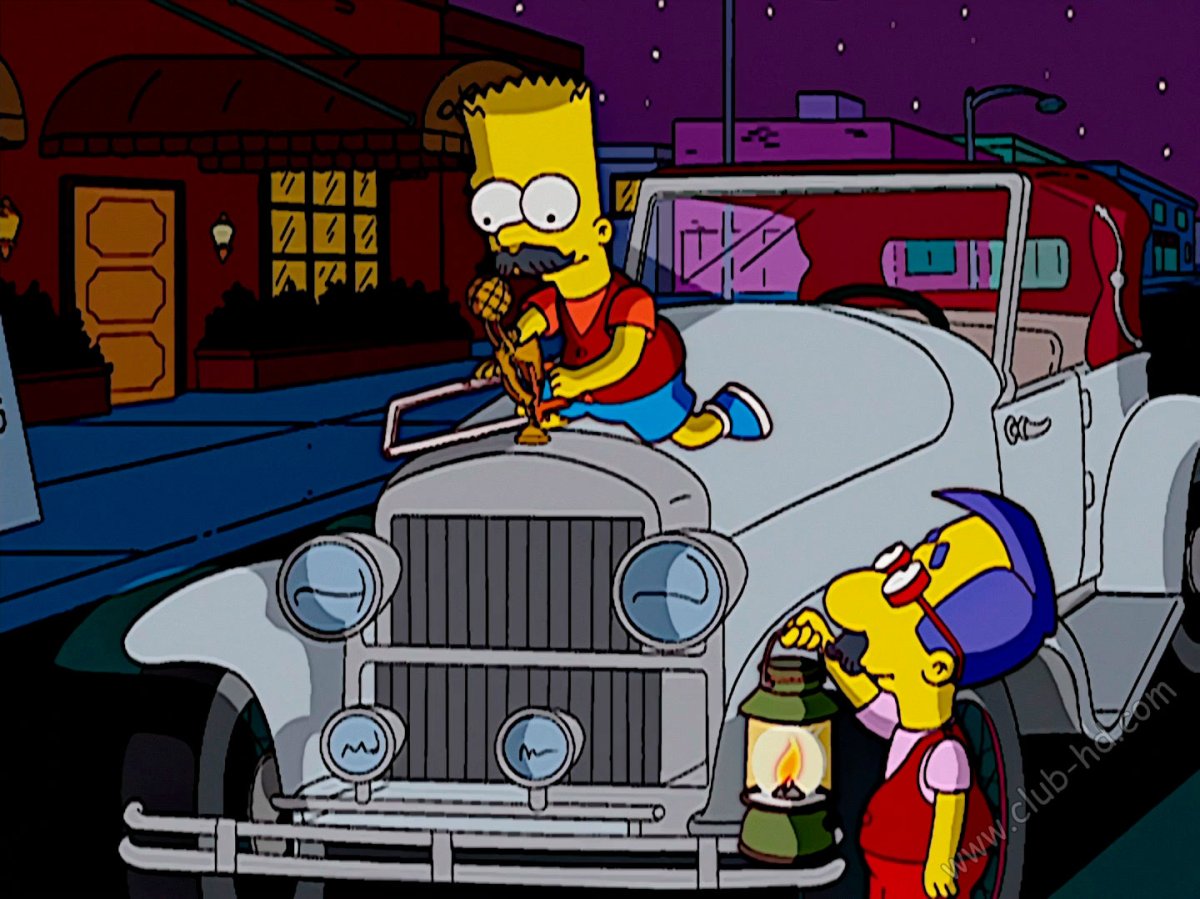 Симпсоны барт car