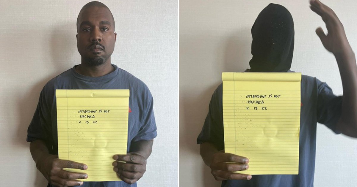 Kanye West с листочком