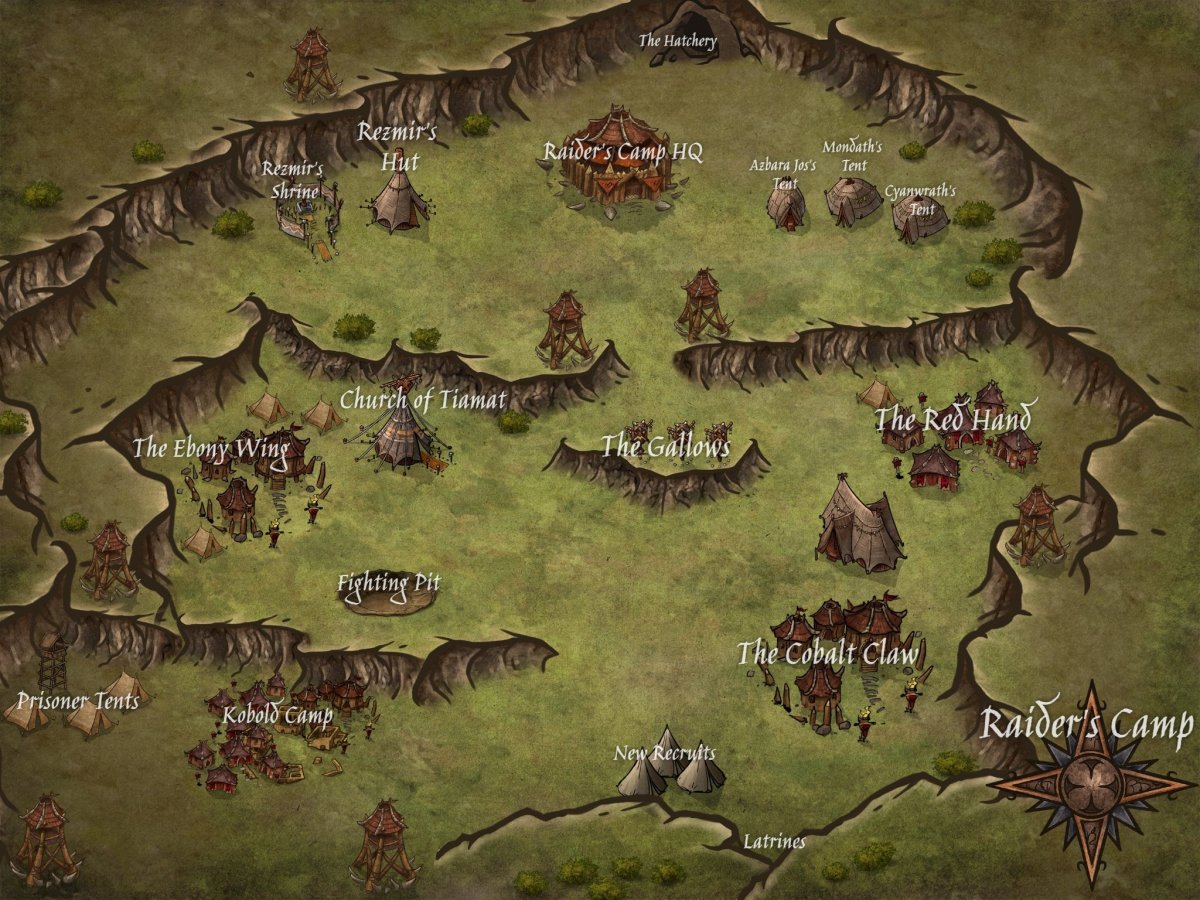 Hoard of the Dragon Queen Map Raider Camp