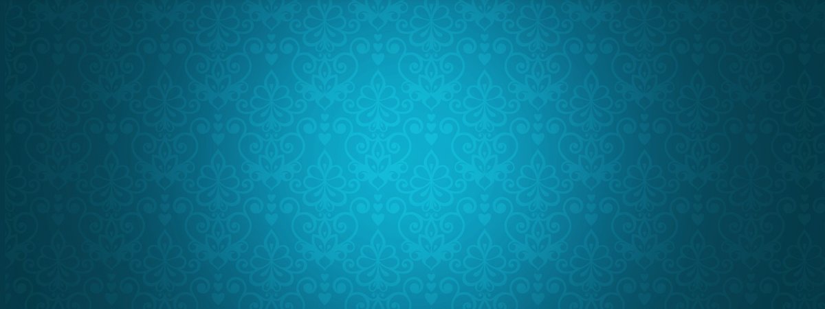 Бирюзовый фон с вензелями