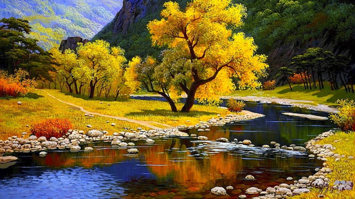 Алмазная мозаика диамонд Painting горы